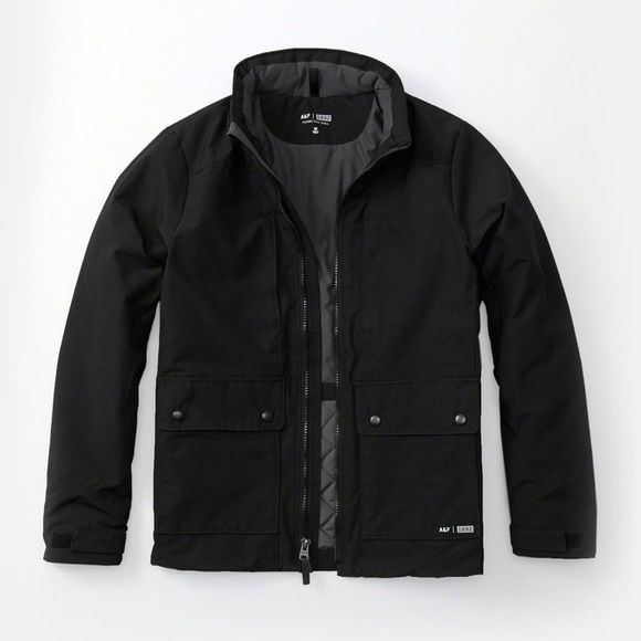 Abercrombie & Fitch Other - Abercrombie Men's Black Thermo Peak Shell Coat - M